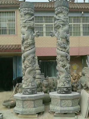 广场文化柱,寺庙龙柱